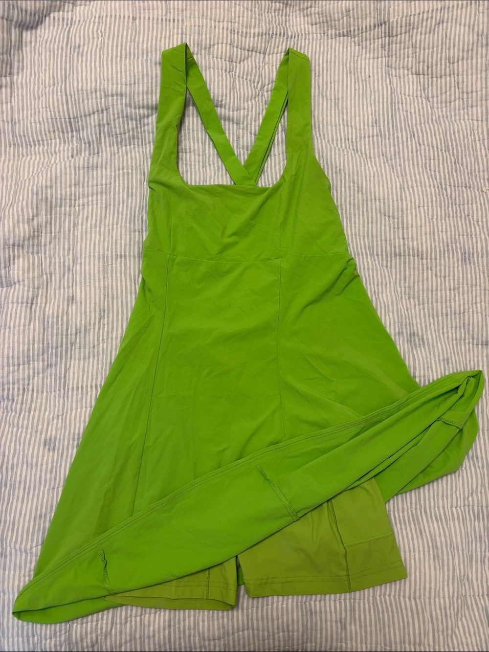 Outdoor Voices Bright Lime Green Athletic Dress